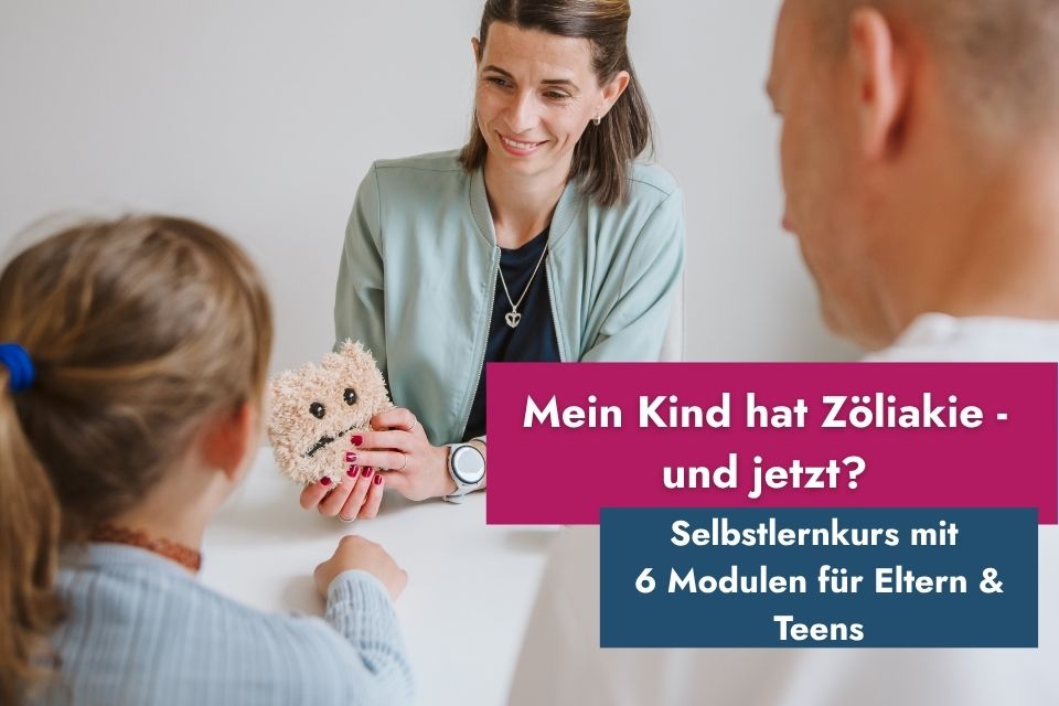 Zöliakie für Newbies Selbstlernkurs | Vater mit Tochter in der Beratung
