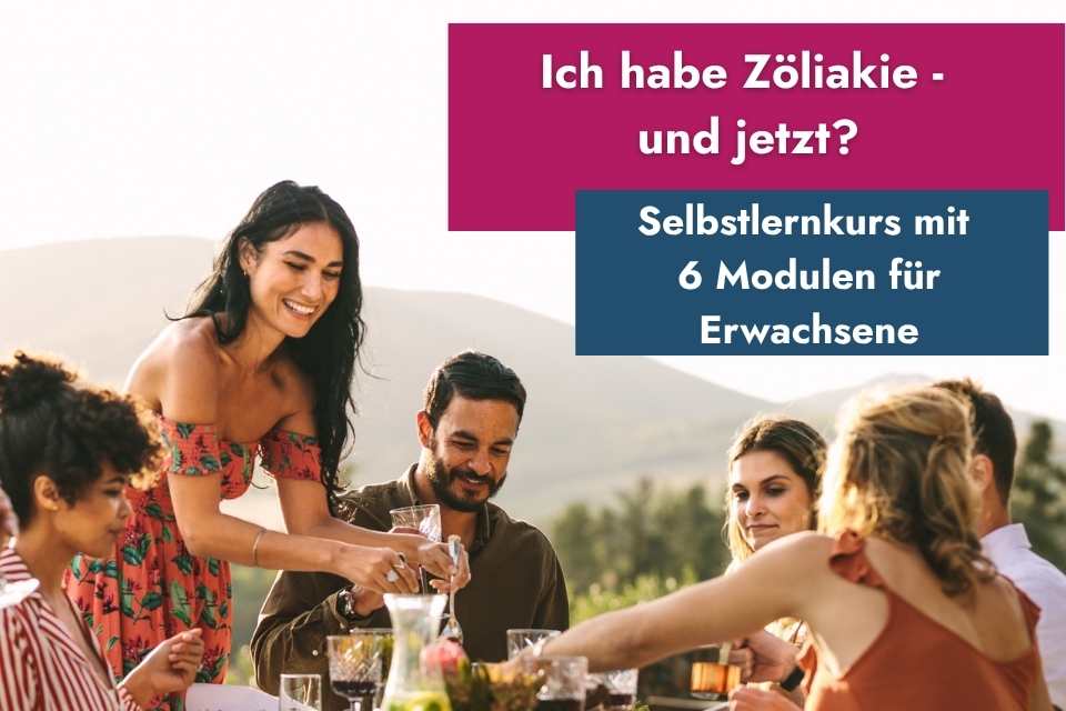 Zöliakie für Newbies Selbstlernkurs | Junge Menschen beim Essen